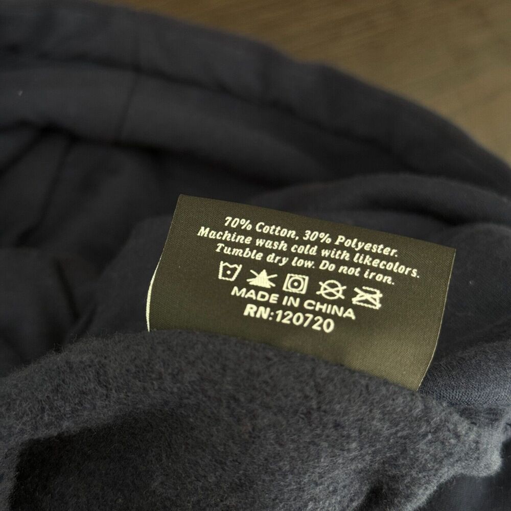 The Hundreds Hoodie Men Small Slant Logo Pullover Sweater Streetwear Skate Blue - Picture 8 of 10